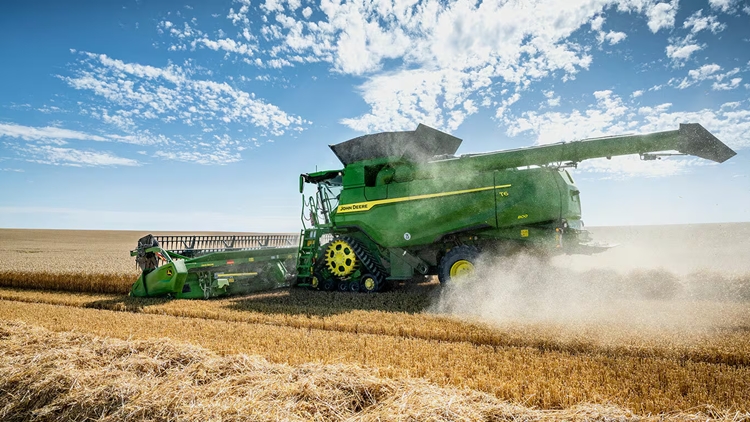 John Deere T6 800 Biçerdöver, Buğday Hasadında...